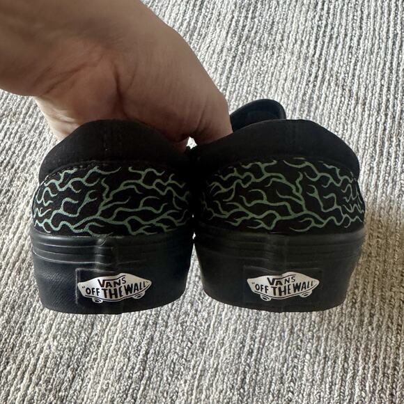 Vans Slip On Evil Omen Glow N Dark Spider Gothcore Dark Academia Womens 7 - Picture 7 of 13